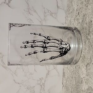 Skeleton Hand Clear glass Vase